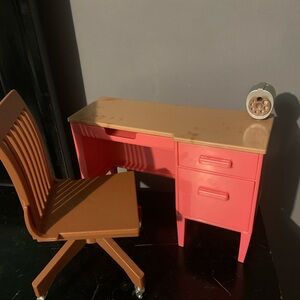 Our Generation Awesome Academy Pink School Room Desk And Chair